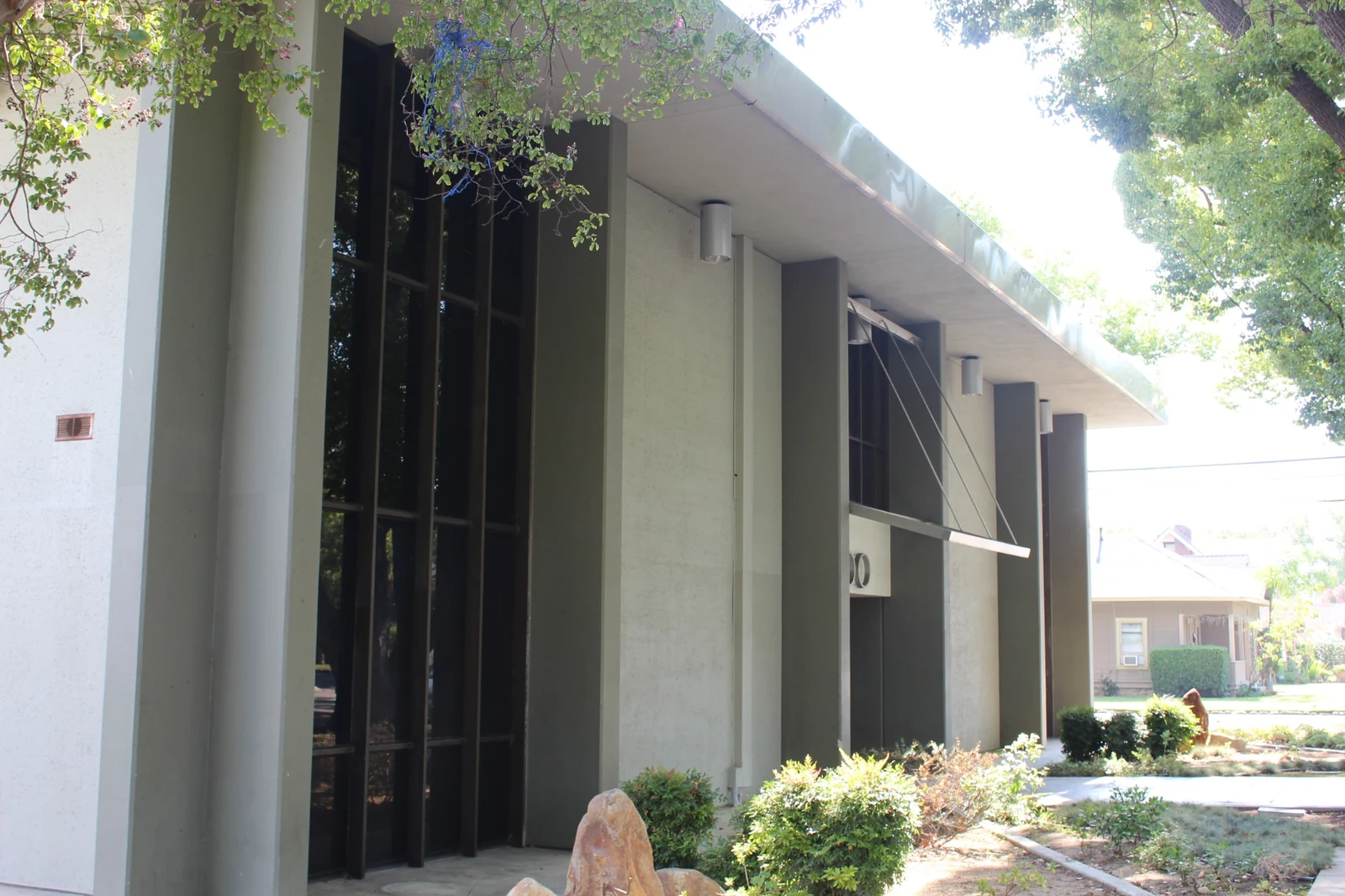 Gateway Executive Suites at 500 East E Street with tall windows and landscaped entrance